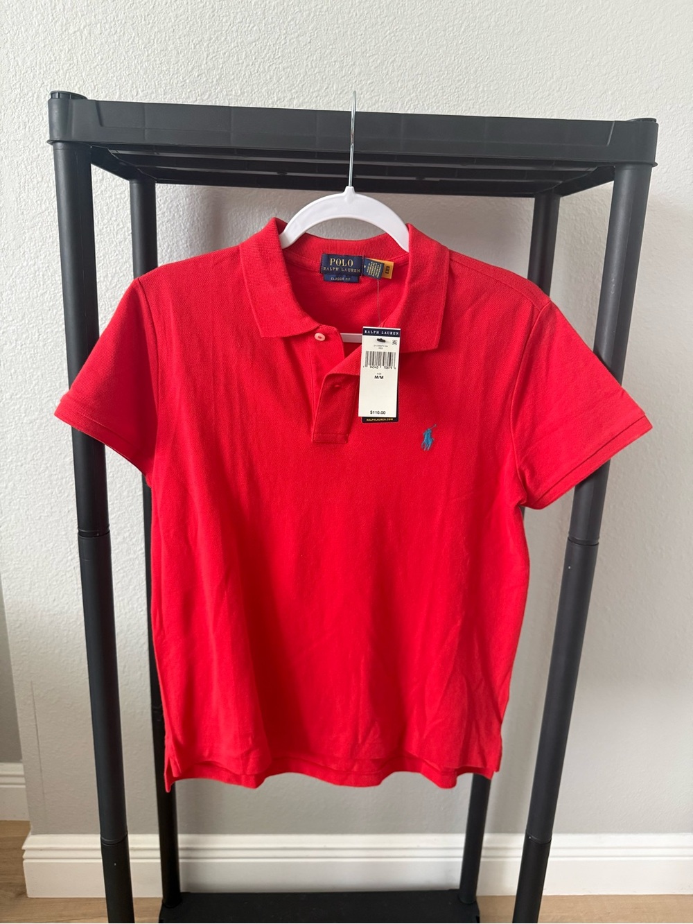 Polo by Ralph Lauren Red Short-Sleeve Polo with Blue Pony
